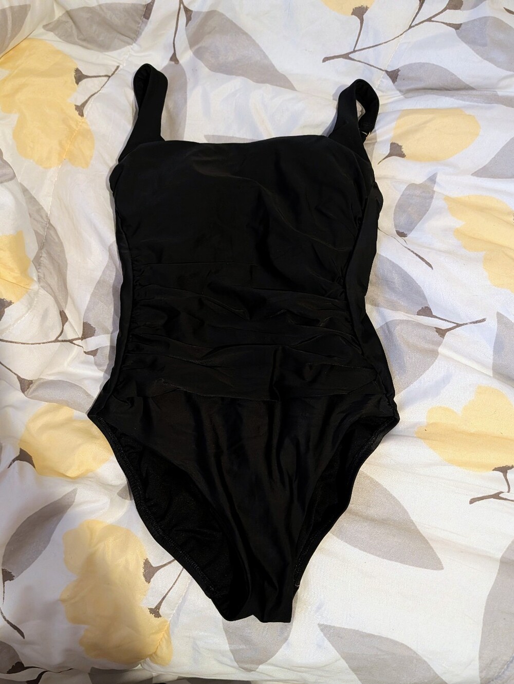 Shade & Shore Classic Black One-Piece Swimsuit